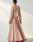Radha Blush Pink Jacket Lehenga Set