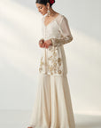Tara Ivory Sharara Set
