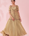 Gulmohar Green Lehenga Set