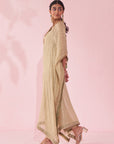 Gulzaar Green Kaftan Set