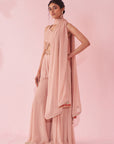 Gul Blush Pink Sharara Set