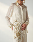 Vani Ivory Shirt Pant Set