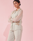 Gulmina Ice Blue Shirt Pant Set