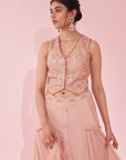 Gamya Blush Pink Lehenga Set