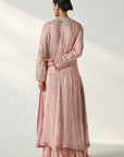 Nisha Blush Pink Cape Gharara Set