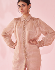 Gina Blush Pink Shirt Pant Set