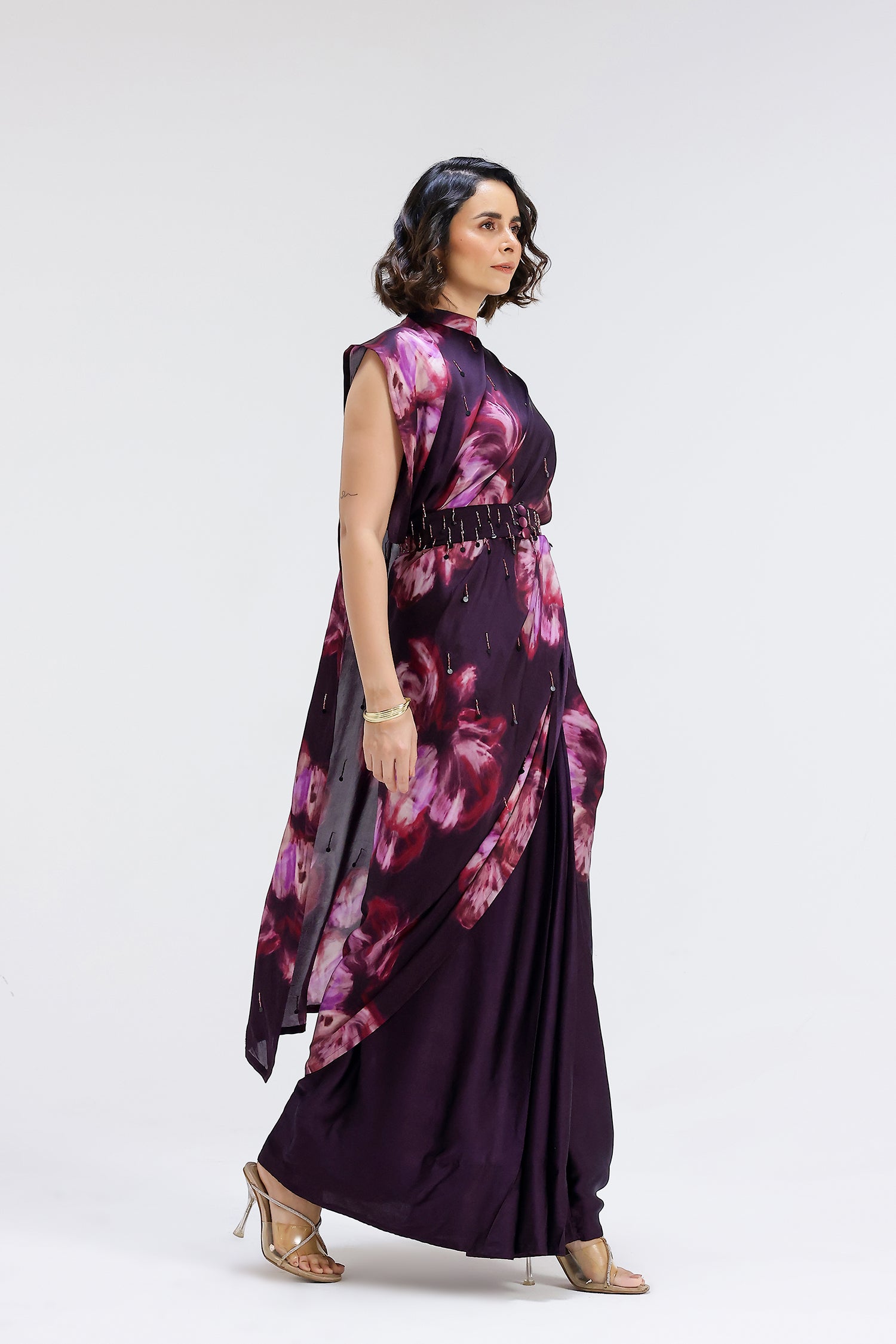 Lyla Collar Pallu Sari