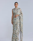 Jasmine Collar Pallu Sari