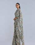 Jasmine Collar Pallu Sari