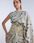 Jasmine Collar Pallu Sari