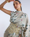 Jasmine Collar Pallu Sari