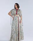 Jasmine Kalidar Skirt With Draped Jacket And Blouse