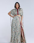Jasmine Kalidar Skirt With Draped Jacket And Blouse