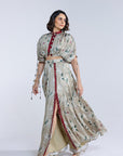 Jasmine Kalidar Skirt With Draped Jacket And Blouse
