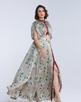 Jasmine Kalidar Skirt With Draped Jacket And Blouse