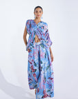 Lyla Draped Blouse With Pants