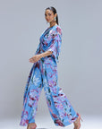 Lyla Draped Blouse With Pants