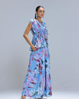 Lyla Draped Blouse With Pants