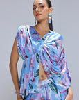 Lyla Draped Blouse With Pants