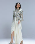 Jasmine Kimono
With Draped Gown