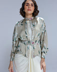 Jasmine Kimono
With Draped Gown