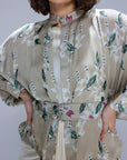 Jasmine Kimono
With Draped Gown