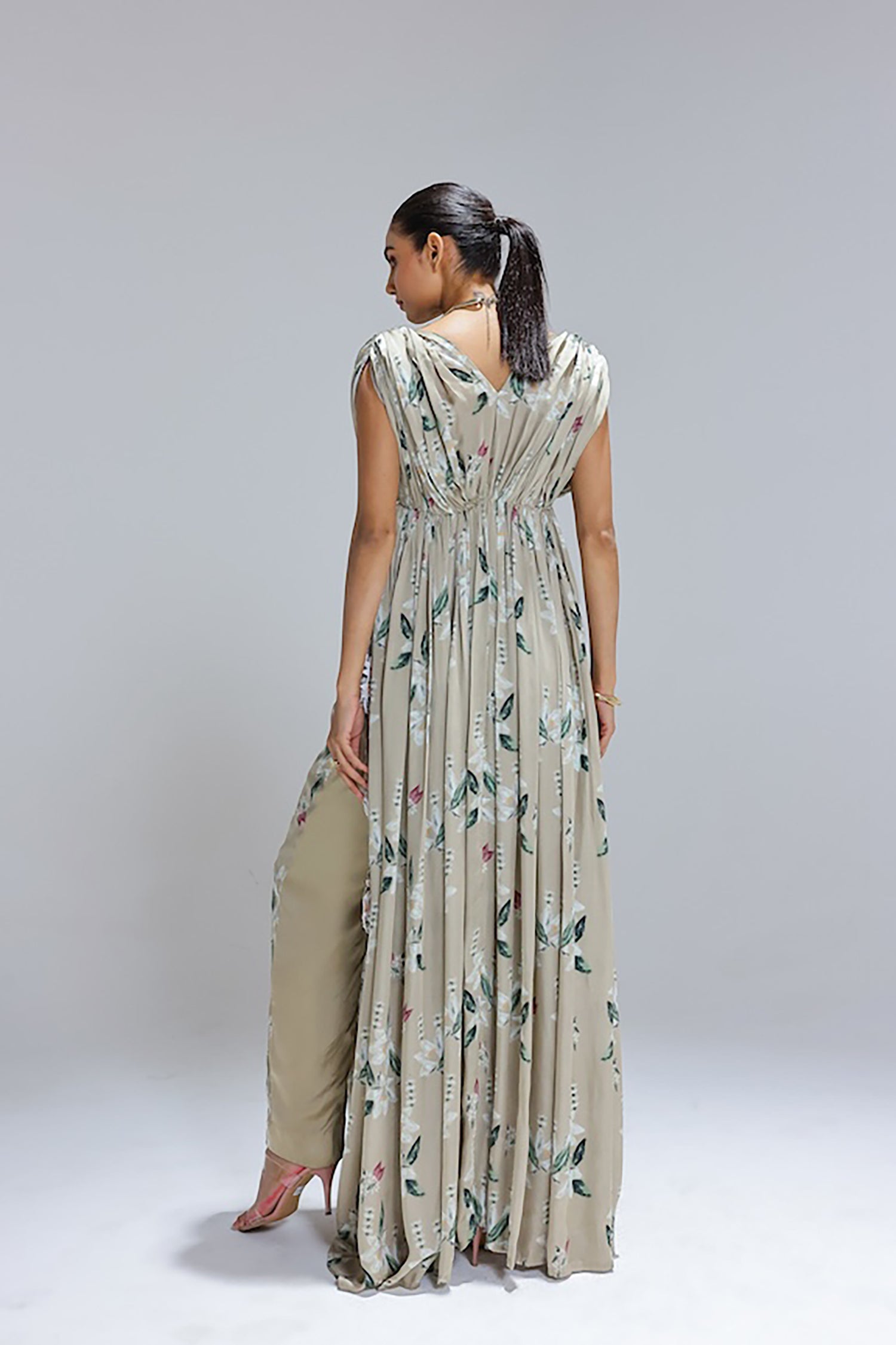 Jasmine Hand Draped Kurta Set
