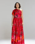 Floralia Kalidar Skirt With Drape Blouse