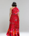 Floralia Kalidar Skirt With Drape Blouse