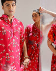 Floralia One Shouder Gown