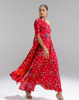 Floralia One Shouder Gown