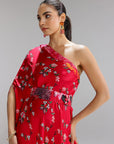 Floralia One Shouder Gown