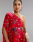 Floralia One Shouder Gown