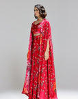 Floralia Skirt With Bustier And A Shrug