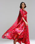 Floralia Skirt With Bustier And A Shrug