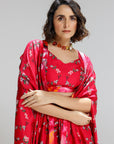 Floralia Skirt With Bustier And A Shrug