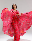 Floralia Skirt With Bustier And A Shrug
