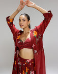 Scarlett Kalidar Skirt With Jacket And Blouse