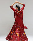 Scarlett Kalidar Skirt With Jacket And Blouse