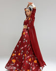 Scarlett Kalidar Skirt With Jacket And Blouse