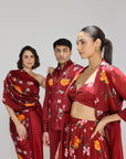 Scarlett Kalidar Skirt With Jacket And Blouse