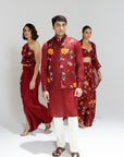 Scarlett Kalidar Skirt With Jacket And Blouse