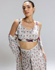 Flora Skirt With Bustier And A Shrug