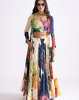 Bluey Blouse, Magnolia Cape and Magnolia Lehenga
