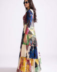 Bluey Blouse, Magnolia Cape and Magnolia Lehenga
