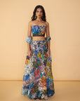 Larissa Corset Blouse, Zoya Lehenga Skirt and Scallop Dupatta