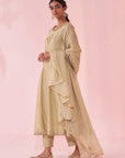 Gulzar Green Anarkali Set