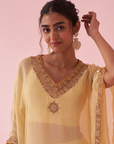 Gulzaar Yellow Kaftan Set
