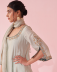 Gauri Ice Blue Anarkali Set