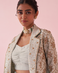 Gaarvi Ice Blue Lehenga Set